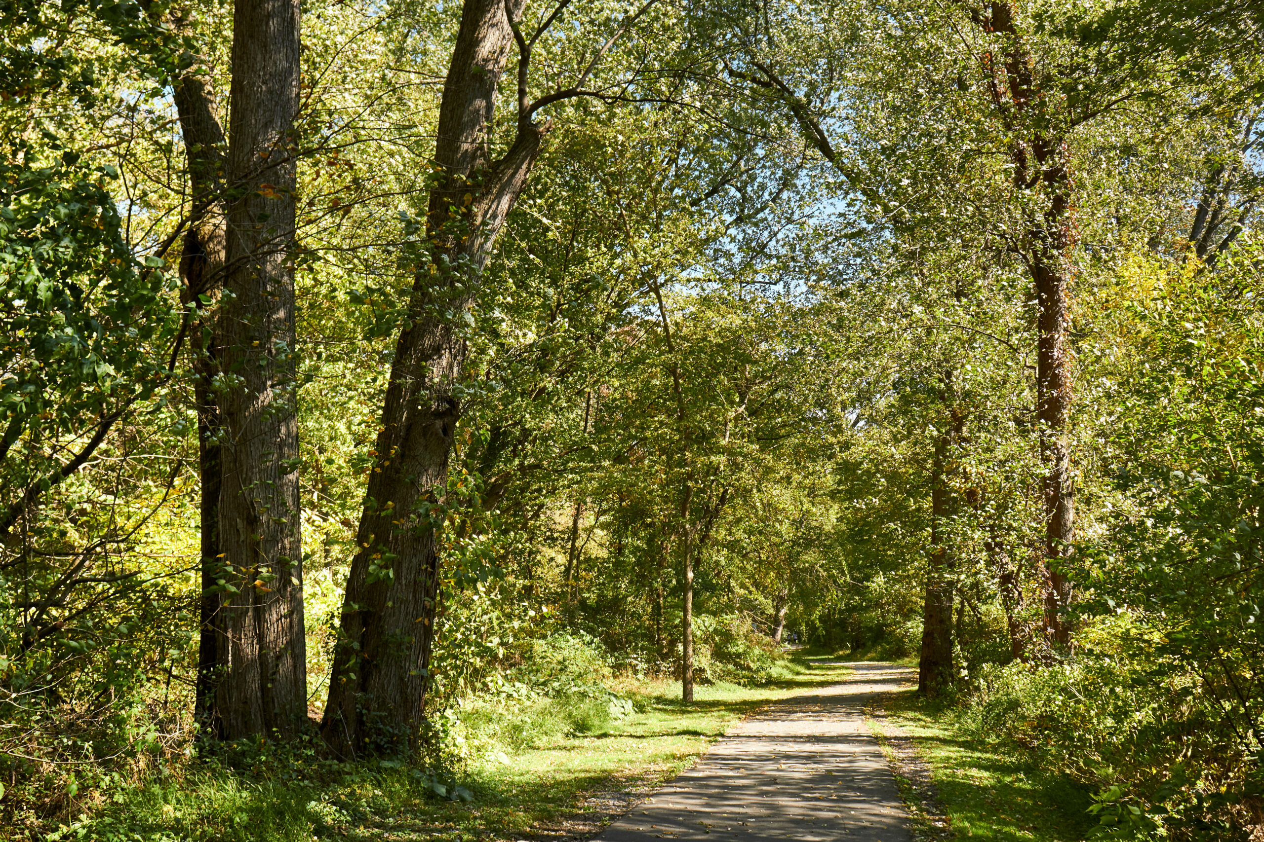 The Northwest River Trail. A rail trail near Columbia, Lancaster County, Pennsylvania, USA