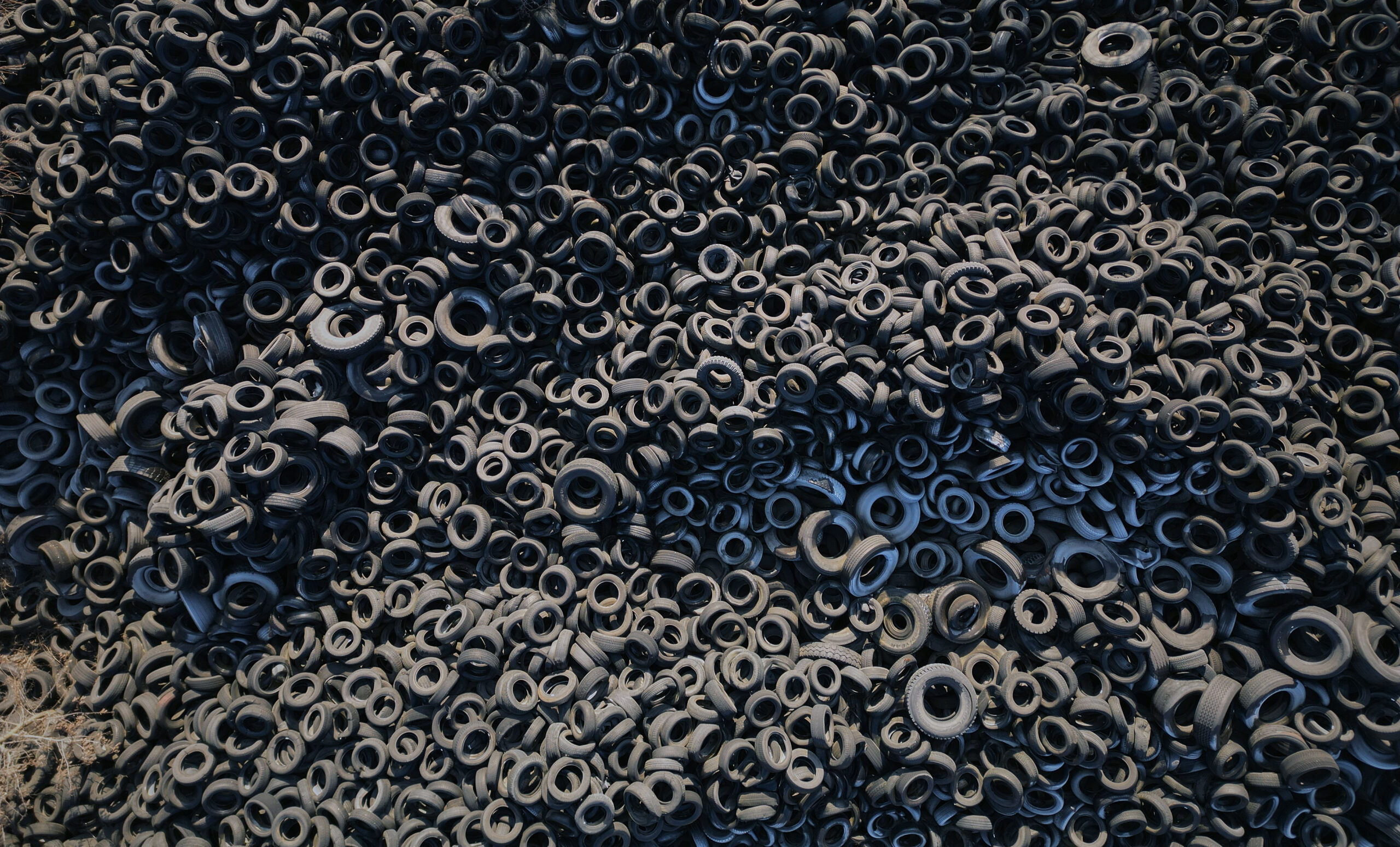 huge pile of old tires